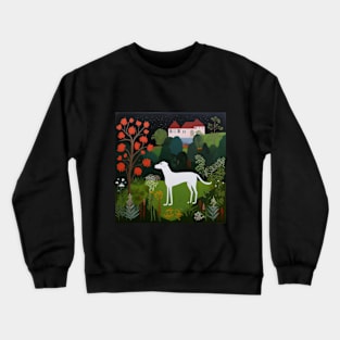 A Dog in the Garden Crewneck Sweatshirt